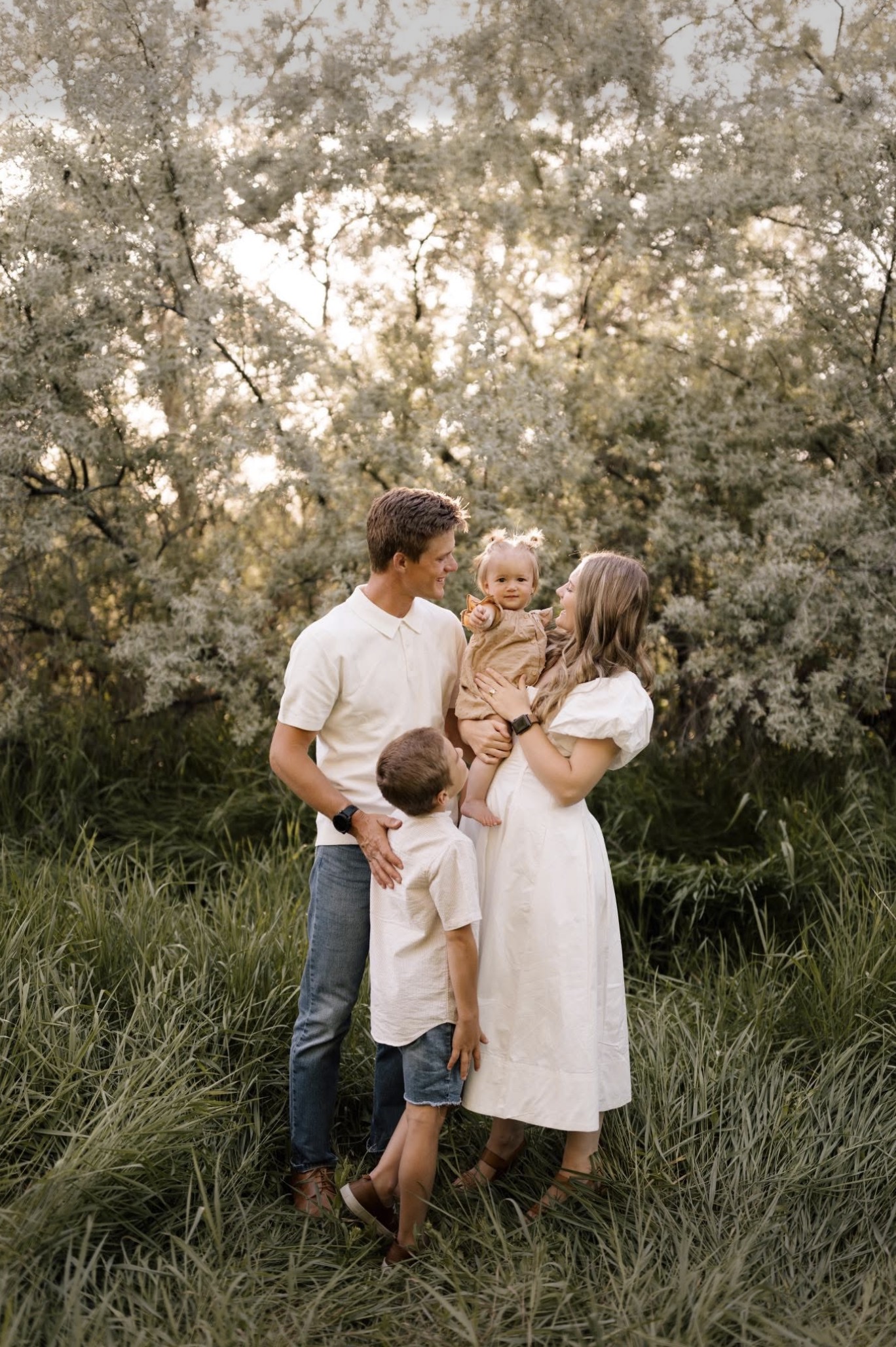 Cameron Hunsaker with his family